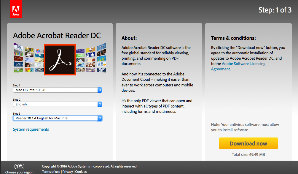 Adobe reader update for mac catalina os games